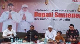 Bupati Sumenep Haji Achmad Fauzi Wongsojudo gelar silaturahim dan buka puasa bareng wartawan, Rabu sore, 3/4/2024 (Foto: istimewa) 