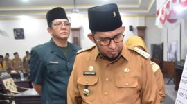 Ketua DPRD Sumenep KH. Abdul Hamid Ali Munir bersama Bupati H. Achmad Fauzi Wongsojudo dalam sebuah acara (Foto: istimewa) 