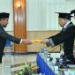 Bupati Sumenep H. Achmad Fauzi Wongsojudo resmi dapat gelar doktor dari Unmer Malang, Jumat 12/7/2024 (Foto: istimewa) 