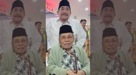 Ketua DPC PKB Sumenep, KH. Imam Hasyim foto bersama KH. Nurul Huda Djazuli Pengasuh Pondok Pesantren Al Falah, Ploso usai acara Muktamar PKB di Bali, Senin 26/8/2024 (foto: for nolesa.com) 