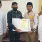 Gerindra serahkan surat rekomendasi kepada pasangan Dr. H. Achmad Fauzi Wongsojudo dan KH. Imam Hasyim untuk maju di Pilkada Sumenep 2024,Senin malam 26/8/2024 (foto: ist) 