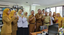 Wakil Bupati Lumajang, Yudha Adji mengawali tugasnya dengan silaturahim ke OPD di lingkungan Pemkab Lumajang, Senin 24/2/2025 (Foto: Ist/nolesa.com) 