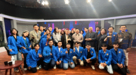 Sebanyak 25 mahasiswa didampingi dua dosen pendamping Ikom Unpam antuasias mengikuti kunjungan Visiting Industri Media (VIM) 2025 ke Metro TV, Kamis 22/05/2025 lalu (foto: Ikom Unpam) 