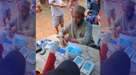 Puskesmas Masalembu melaksanakan cek kesehatan gratis di Pulau Masakambing (foto: for NOLESA.COM)
