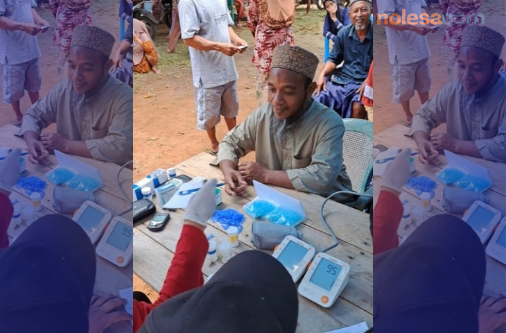 Puskesmas Masalembu melaksanakan cek kesehatan gratis di Pulau Masakambing (foto: for NOLESA.COM)