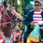 Bupati Sumenep, Dr. H. Achmad Fauzi Wongsojudo dan Sekretaris DPRD Sumenep, Yanuar Yudha Bachtiar dalam acara Festival Jaran Serek, Senin 5/5/2025 (Foto: ist/nolesa.com) 