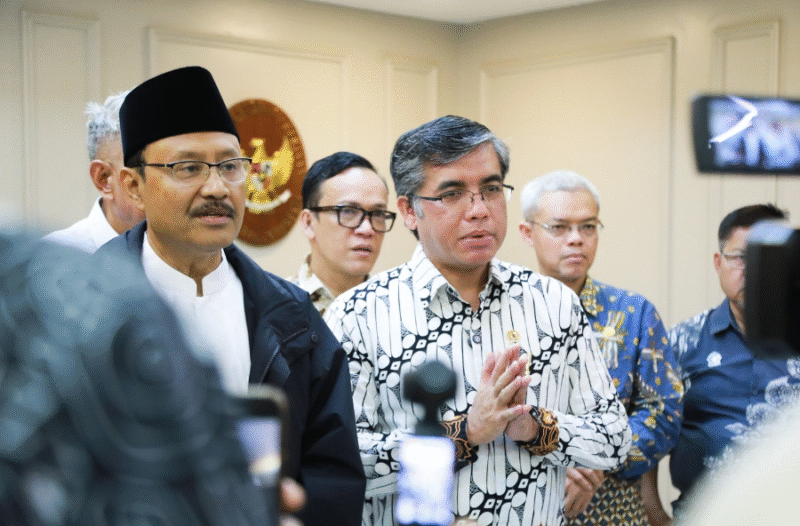 Mensos Syaifullah Yusuf bertemu Menteri Ketenagakerjaan Yassierli untuk maksimalkan BLK sebagai pendukung Sekolah Rakyat (foto: IP) 