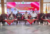 Pengurus Dewan Pimpinan Cabang (DPC) Persaudaraan Kepala Desa Indonesia (PKDI) Kabupaten Sumenep, Madura, Jawa Timur, resmi dikukuhkan, Rabu, 23/7/2025 (foto: IST) 