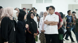 Menteri Kesehatan (Menkes) Republik Indonesia, Budi Gunadi Sadikin, melakukan kunjungan kerja ke Rumah Sakit Baghraf Health Care (BHC) Sumenep, Kamis, 28/8/2025 (foto: IST) 