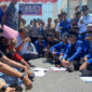 DPRD Sumenep temui massa aksi PMII (foto: IST)