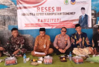 Samsiyadi salah satu anggota DPRD Kabupaten Sumenep dari Fraksi Partai NasDem, melaksanakan kewajibannya sebagai wakil rakyat dengan menggelar serap aspirasi atau Reses (foto: IST) 