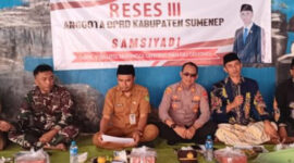 Samsiyadi salah satu anggota DPRD Kabupaten Sumenep dari Fraksi Partai NasDem, melaksanakan kewajibannya sebagai wakil rakyat dengan menggelar serap aspirasi atau Reses (foto: IST) 