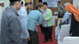 Wakil Bupati Sumenep, KH. Imam Hasyim selesai membuka Diklat persiapan MTQ XXXI Jawa Timur, Kamis, 4/9/2025 (foto: Ist) 