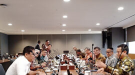 Menteri Keuangan (Menkeu) RI Purbaya Yudhi Sadewa melakukan inspeksi mendadak (sidak) ke Kantor Pusat BNI, Jakarta, Senin, 29/9/2025 (foto: IP) 