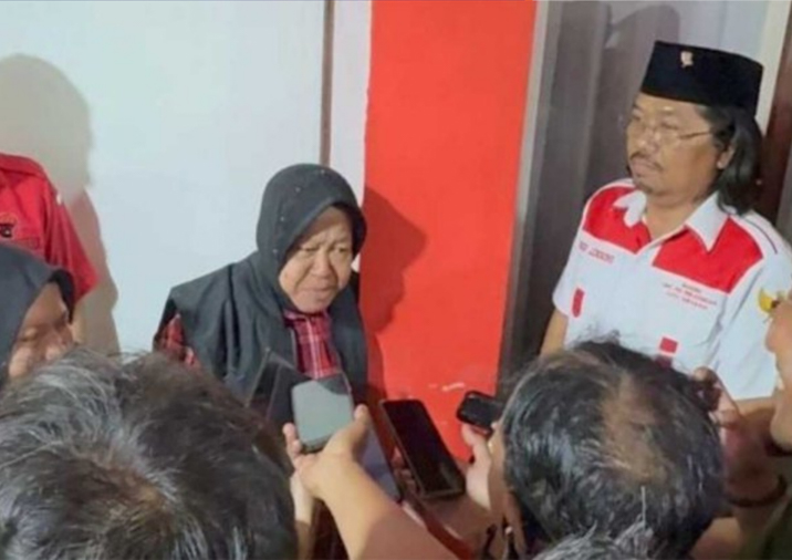 Ketua Baguna PDI Perjuangan Tri Rismaharini saat ditemui media di Kantor PDIP Kota Surabaya, Minggu 28/9/2025 (foto: ist) 