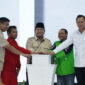 Presiden Republik Indonesia Prabowo Subianto meresmikan akad massal 26.000 unit Kredit Pemilikan Rumah (KPR) Sejahtera Fasilitas Likuiditas Pembiayaan Perumahan (FLPP) di Perumahan Pesona Kahuripan 10, Cileungsi, Kabupaten Bogor, Senin 29/9/2025 (foto: IP) 