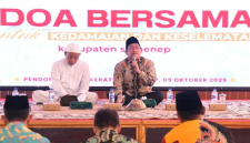 Pemkab Sumenep menggelar Doa Bersama di Pendopo Agung Keraton Sumenep, Kamis, 9/10/2025 (foto: ist)