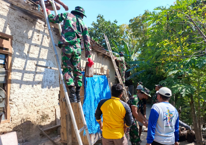 Perbaikan rumah terdampak gempa di Sapudi dimulai, Bupati Fauzi pastikan prosesnya lancar (foto: ist) 