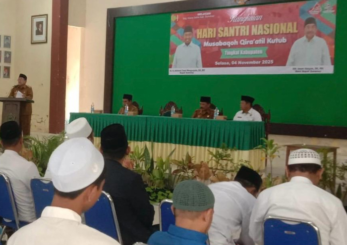 Pemkab Sumenep meriahkan Hari Santri Nasional 2025 dengan Musabaqah Qira'atil Kutub, Selasa, 4/11/2025 (foto: istimewa) 