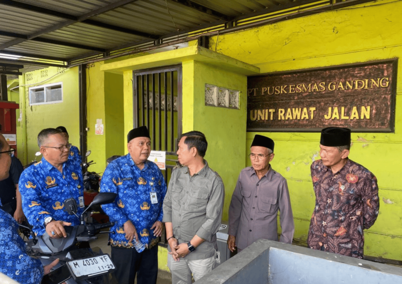 Puskesmas Ganding ketika menerima kunjungan Komisi IV DPRD Sumenep (Foto: Ist)