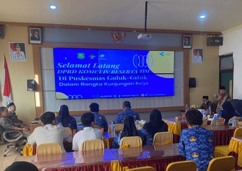 Puskesmas Guluk-Guluk menerima kunjungan Komisi IV DPRD Sumenep (Foto: Ist)