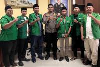 LBH PC GP Ansor Sumenep foto bersama Wakapolres Sumenep, Kompol Masyhur Ade, Rabu, 7/1/2026 (Foto: Ist)