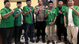 LBH PC GP Ansor Sumenep foto bersama Wakapolres Sumenep, Kompol Masyhur Ade, Rabu, 7/1/2026 (Foto: Ist)