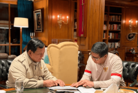 Pertemuan antara Presiden Prabowo dengan Maruar Sirait (Foto: Ist)