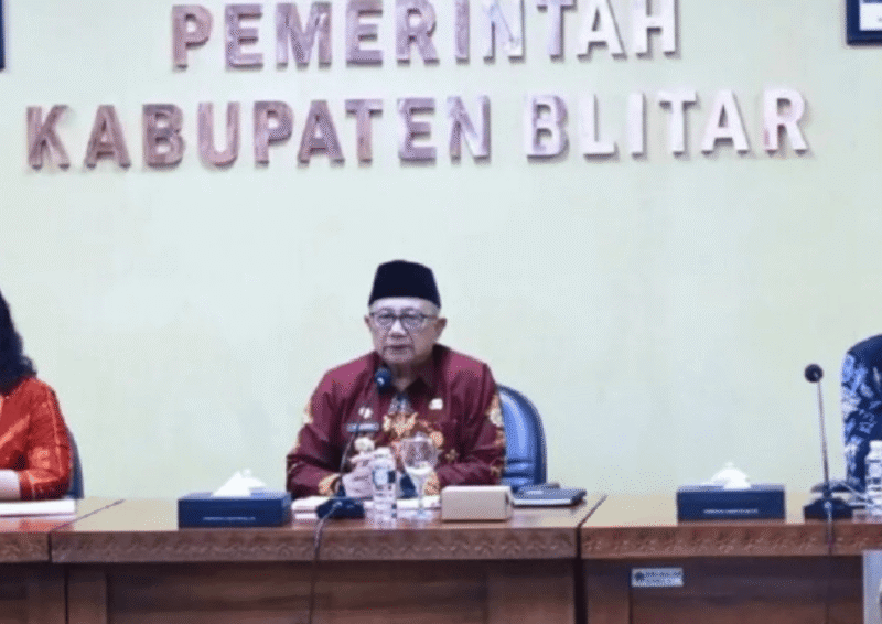 Bupati Blitar Masih Kaji WFH ASN (Foto: Istimewa)