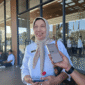 Direktur RSUD dr. H. Moh. Anwar Sumenep, dr. Erliyati, M.Kes, usai menghadiri pelantikan DPD KNPI Kabupaten Sumenep periode 2026–2029 di Hotel Myze (Foto: NOLESA.COM)