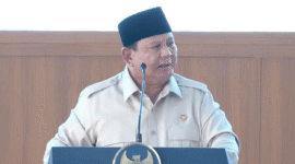 Presiden Prabowo saat meresmikan operasionalisasi 1.061 KDKMP di Kabupaten Nganjuk, Provinsi Jawa Timur, Sabtu, 16/5/2026 (Foto: Istimewa)