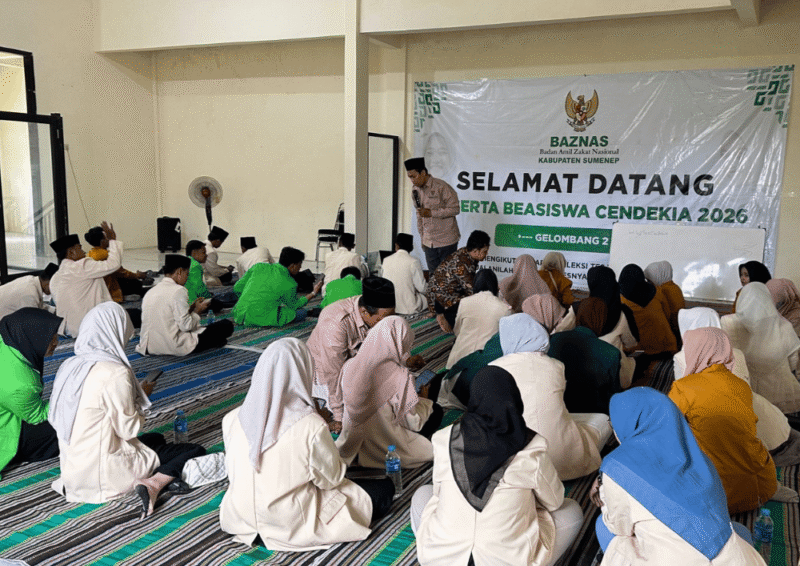 Tahapan seleksi Beasiswa Baznas Cendekia tahun 2026 di Kantor Baznas Sumenep, Jl. KH Agus Salim (Foto: Istimewa)
