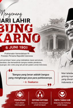 Mengenang Hari Lahir Bung Karno, Momentum Meneladani Semangat Persatuan dan Pembangunan Bangsa