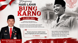 Mengenang Hari Lahir Bung Karno, Momentum Meneladani Semangat Persatuan dan Pembangunan Bangsa