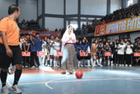 Novita Hardini hadiri UPRINTIS Futsal League 2026 (Foto: Istimewa)