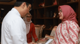 Bupati Banyuwangi, Ipuk Fiestiandani bertemu Menteri Sosial RI, Saifullah Yusuf, di Kantor Kementerian Sosial, Kamis, 18/6/2026 (Foto: Istimewa)