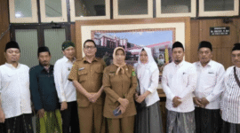 Direktur RSUD dr. H. Moh. Anwar Sumenep, dr. Erliyati, menerima kunjungan pengurus LKNU di rumah sakit setempat, Selasa, 23/6/2026 (Foto: Istimewa)