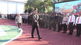 Upacara Hari Bhayangkara ke-80 di Polres Sumenep Berlangsung Khidmat (Foto: NOLESA.COM)