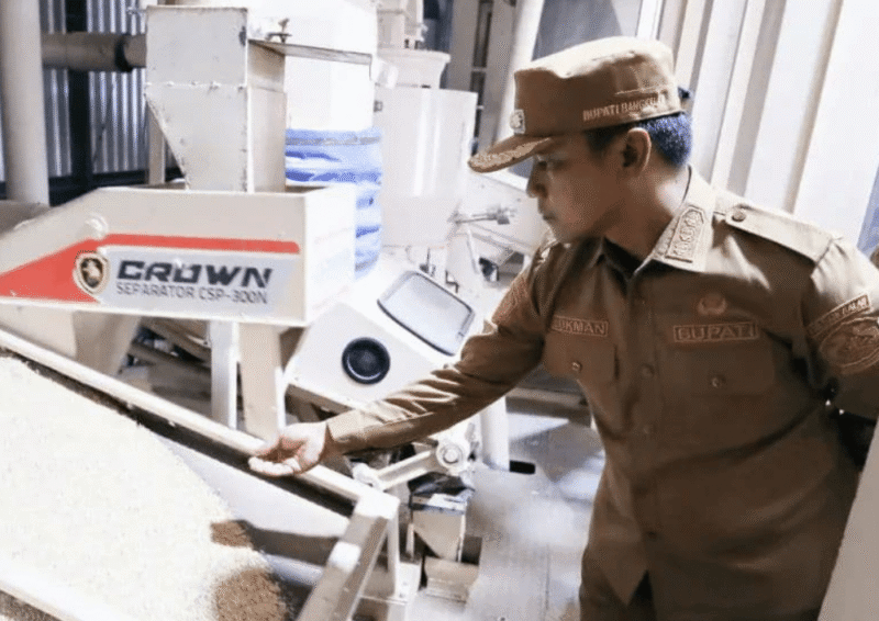 Bupati Lukman melanching Program Beras Desa (Foto: Istimewa)
