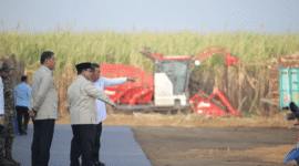 Presiden Prabowo saat menghadiri Panen Raya dalam rangka TNI Mendukung Program Ketahanan Pangan Nasional di Kabupaten Malang, Jawa Timur, Jumat, 17/7/2026 (Foto: Istimewa)