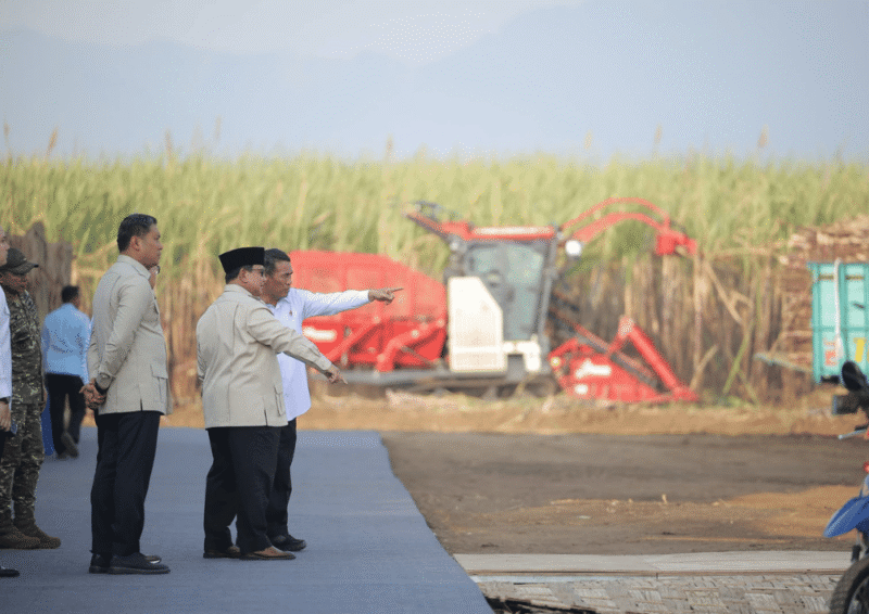 Presiden Prabowo saat menghadiri Panen Raya dalam rangka TNI Mendukung Program Ketahanan Pangan Nasional di Kabupaten Malang, Jawa Timur, Jumat, 17/7/2026 (Foto: Istimewa)