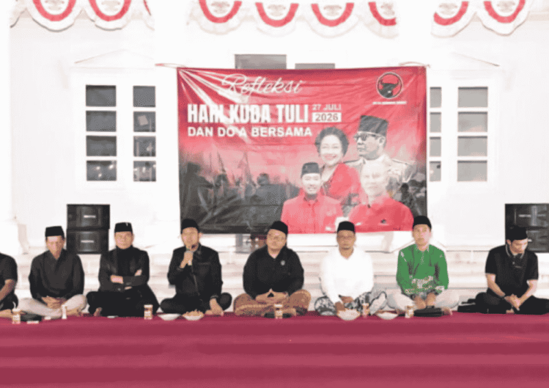 Dewan Pimpinan Cabang (DPC) PDI Perjuangan Kabupaten Sumenep menggelar refleksi 30 tahun Peristiwa Kudatuli, Senin malam, 27/7/2026 (Foto: Istimewa)