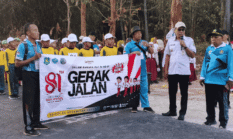 Camat Gapura Lepas Lomba Gerak Jalan Antar Pelajar, Ini Pesannya
