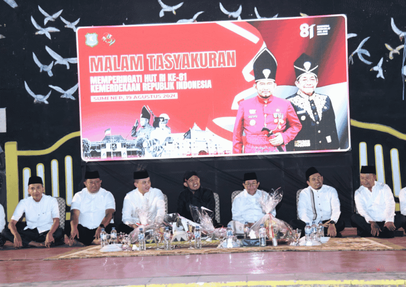 Pesan Bupati Sumenep pada Syukuran HUT ke-81 RI (Foto: Istimewa)