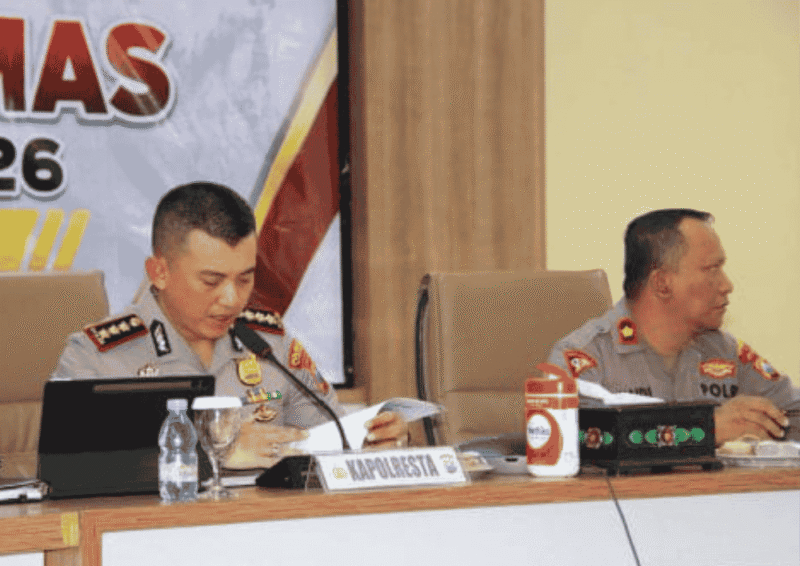 Polresta Sumenep menggelar Analisa dan Evaluasi (Anev) Kamtibmas periode Agustus 2026 (for NOLESA.COM)