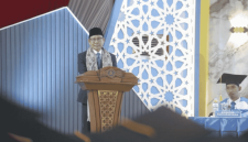 Menteri Koordinator Bidang Pemberdayaan Masyarakat Abdul Muhaimin Iskandar atau Gus Muhaimin, sambutan di acara Wisuda ke-35 Universitas Ibrahimy di Pondok Pesantren Salafiyah Syafi’iyah Sukorejo (Foto: Istimewa)