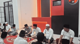 Suasana tahlil untuk Guruh Soekarnoputra di Kantor DPC PDIP Bangkalan (Foto: Istimewa)