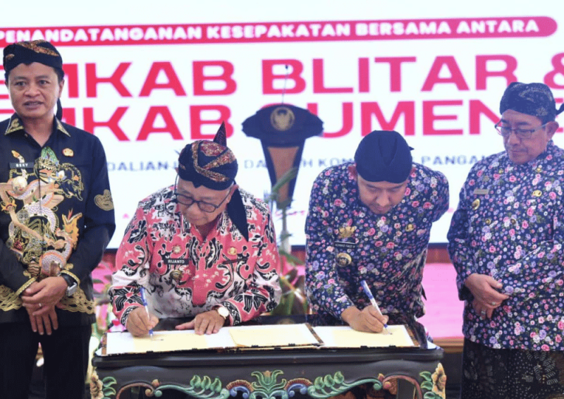 Pemerintah Kabupaten (Pemkab) Sumenep dan Pemkab Blitar menjalin kerja sama pembangunan (Foto: Istimewa)