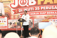Sekda Sumenep membuka Job Fair 2026 (Foto: Istimewa)