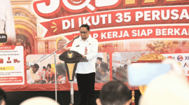 Sekda Sumenep membuka Job Fair 2026 (Foto: Istimewa)